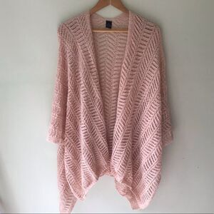 OSFM Women’s Light Pink Rose poncho